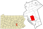 Dauphin County Pennsylvania incorporated and unincorporated areas Lower Paxton township highlighted